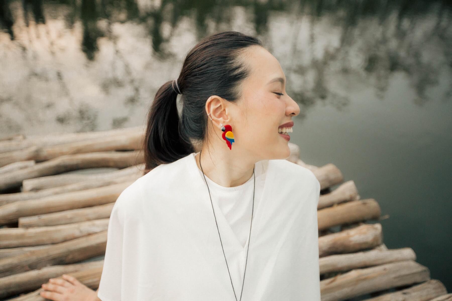 Macaw Scarlet Earrings