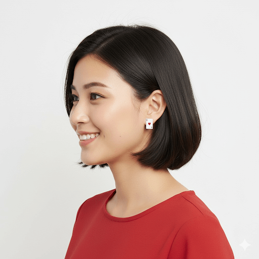 Ace of Hearts and Spades Earrings