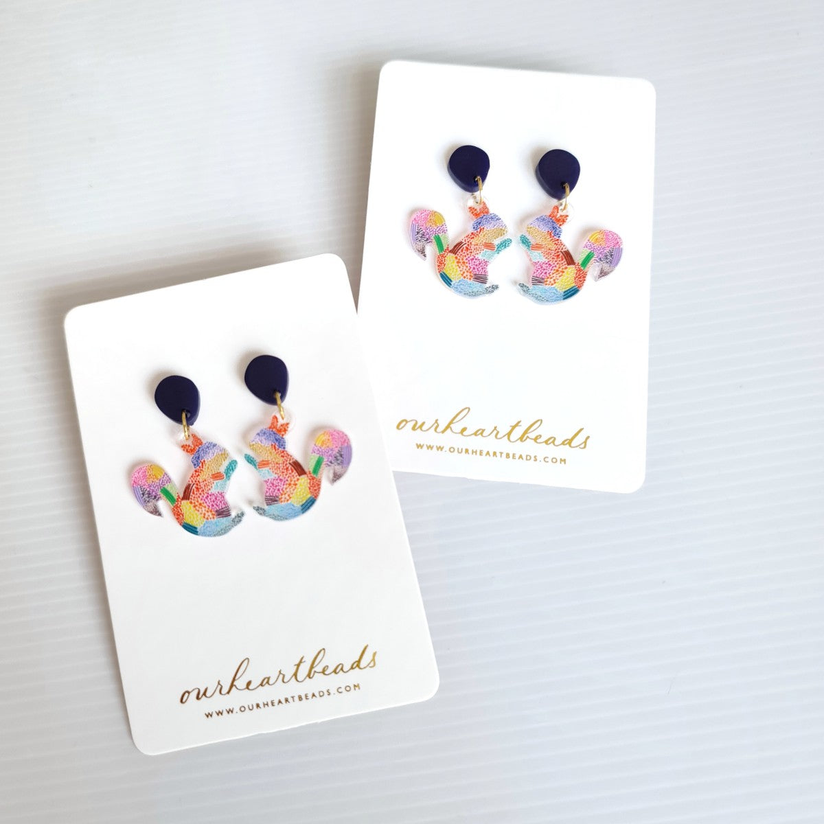 Squirrel Dot Art Earrings
