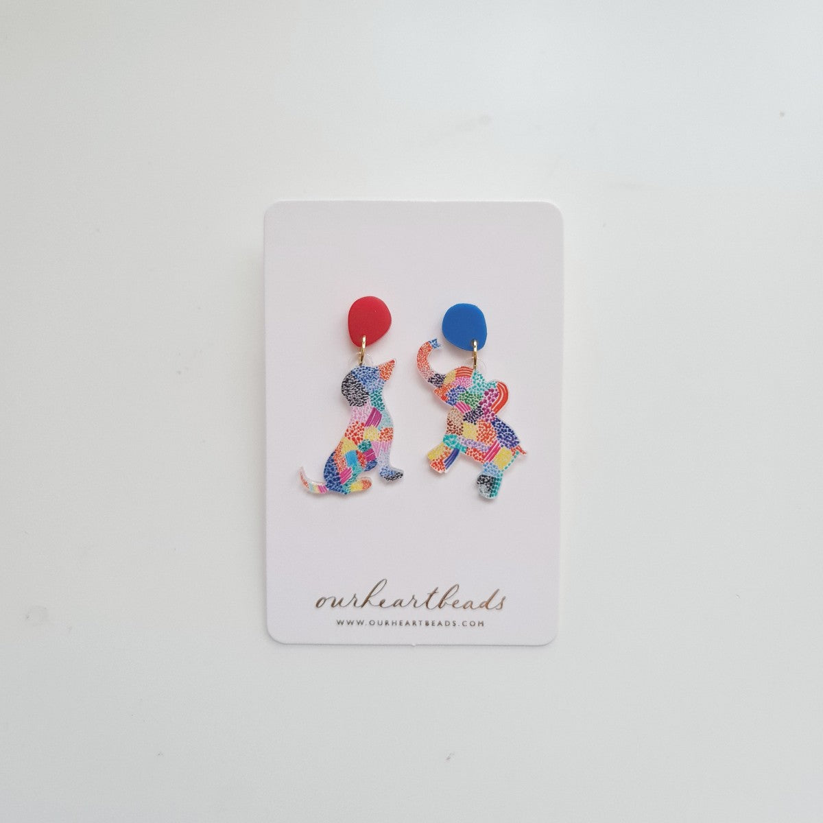 Dot Animals Custom Earrings