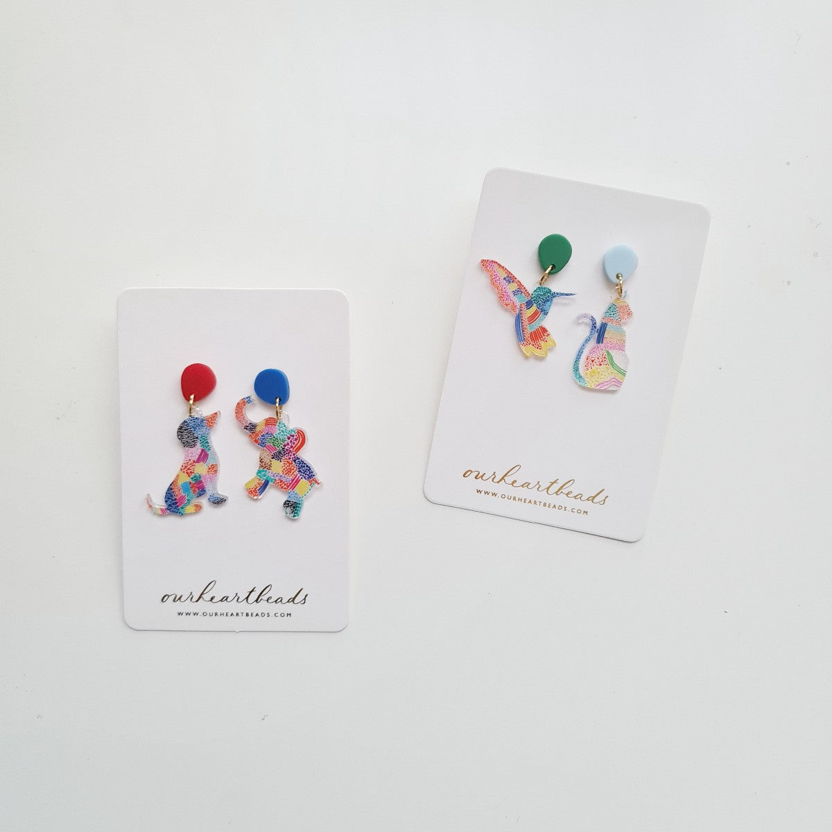 Dot Animals Custom Earrings