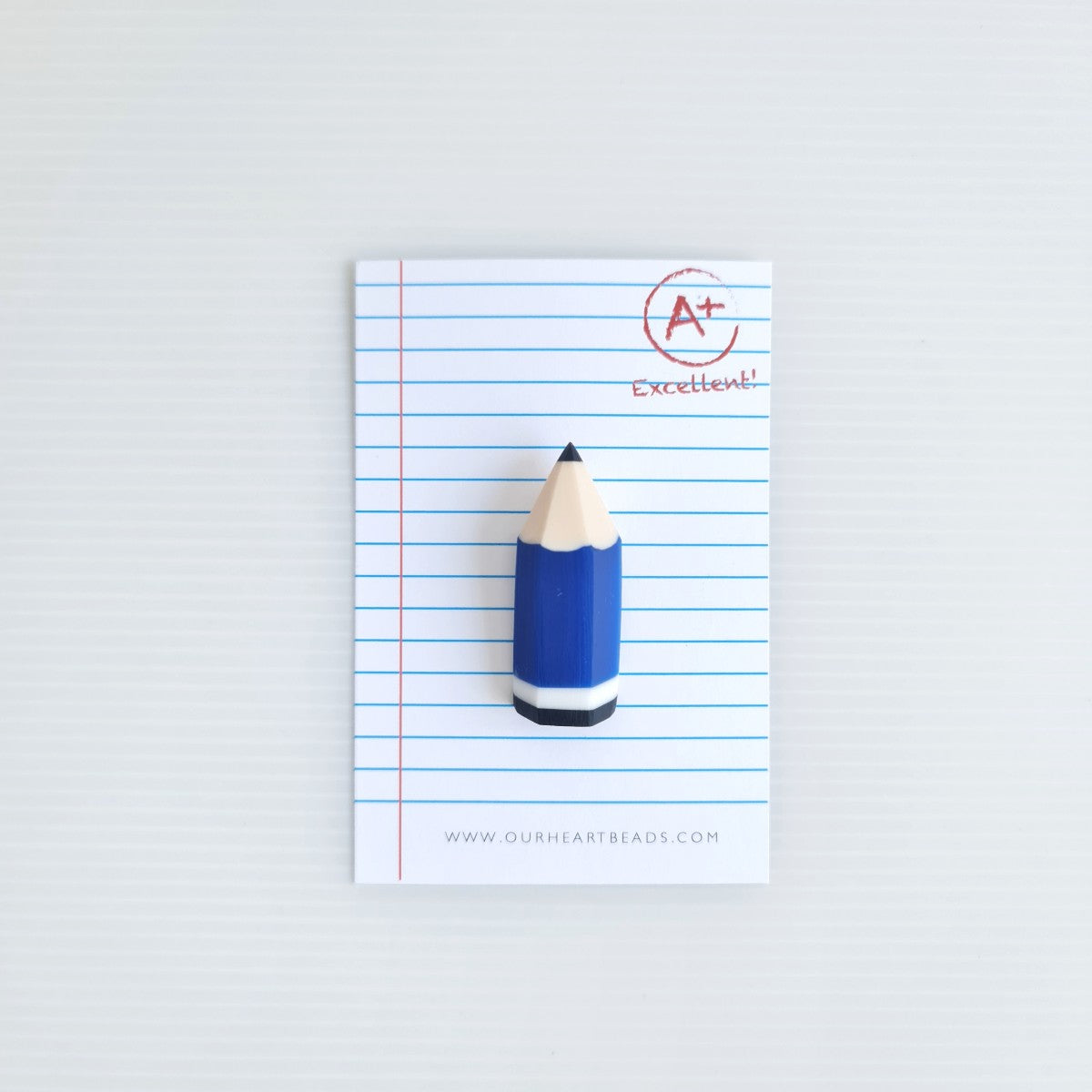 Blue Pencil Brooch