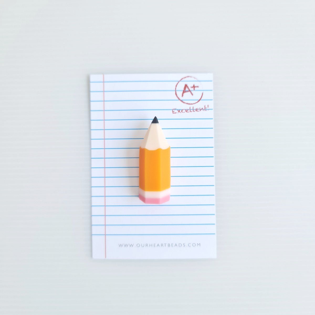 Yellow Pencil Brooch