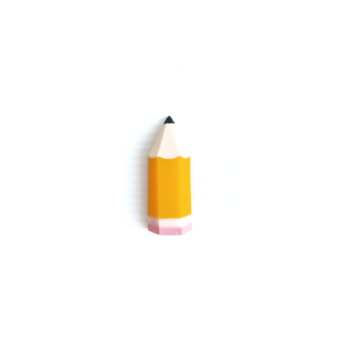 Yellow Pencil Brooch