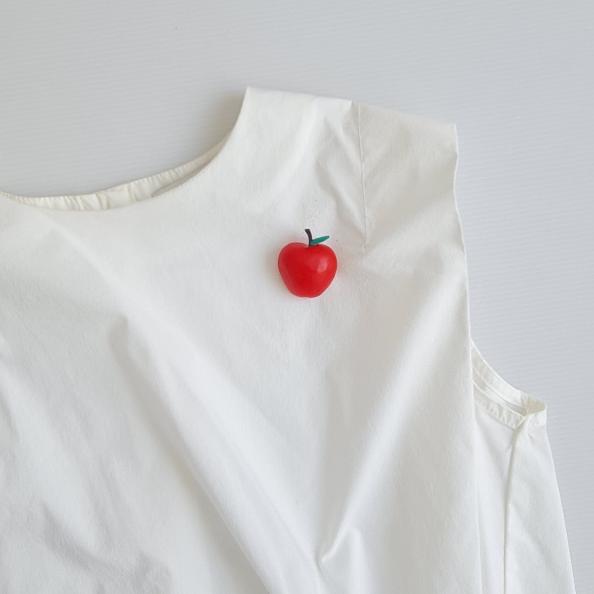 Red Apple Brooch