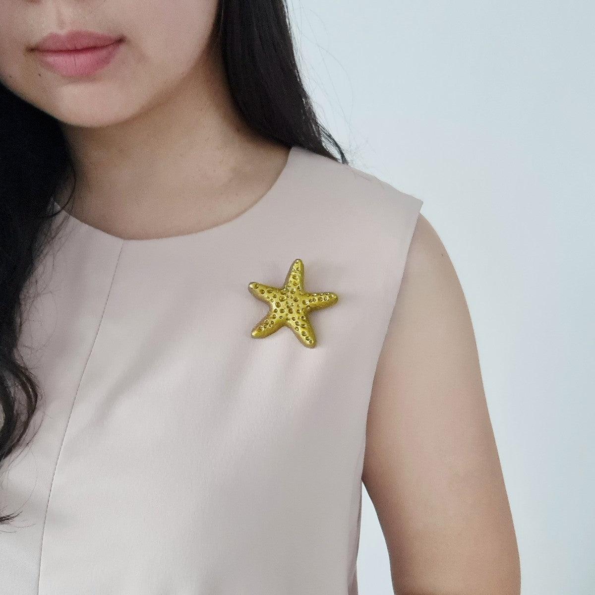 Starfish Gold Brooch