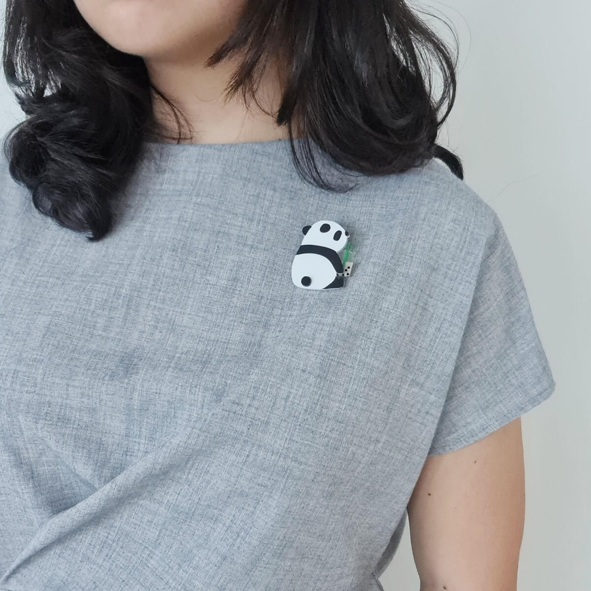 Panda Bubble Tea Brooch