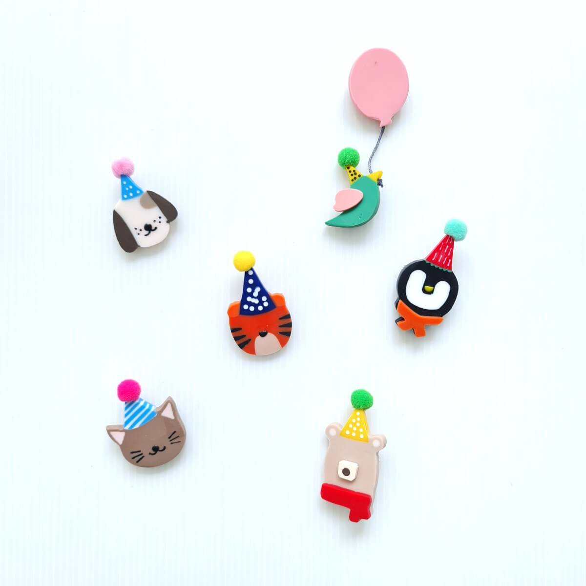 Bear Party Hat Brooch