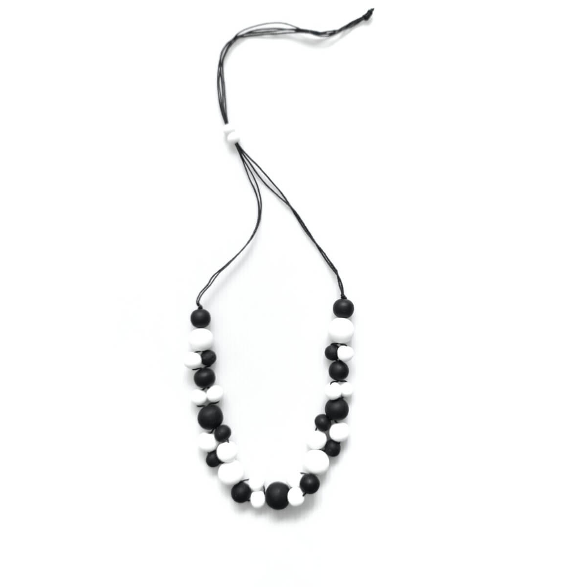 Bubbles Black and White Necklace