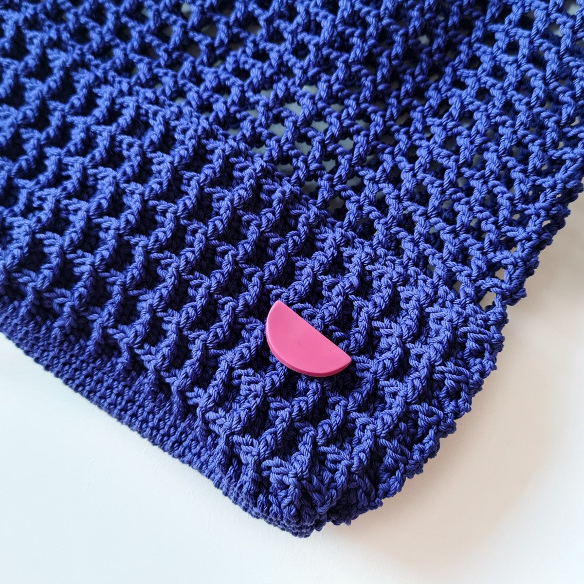 Halv Crochet Sapphire Blue Bag