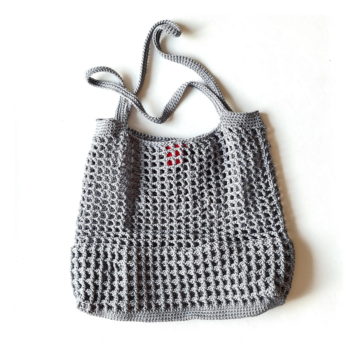 Halv Crochet Steel Grey Bag