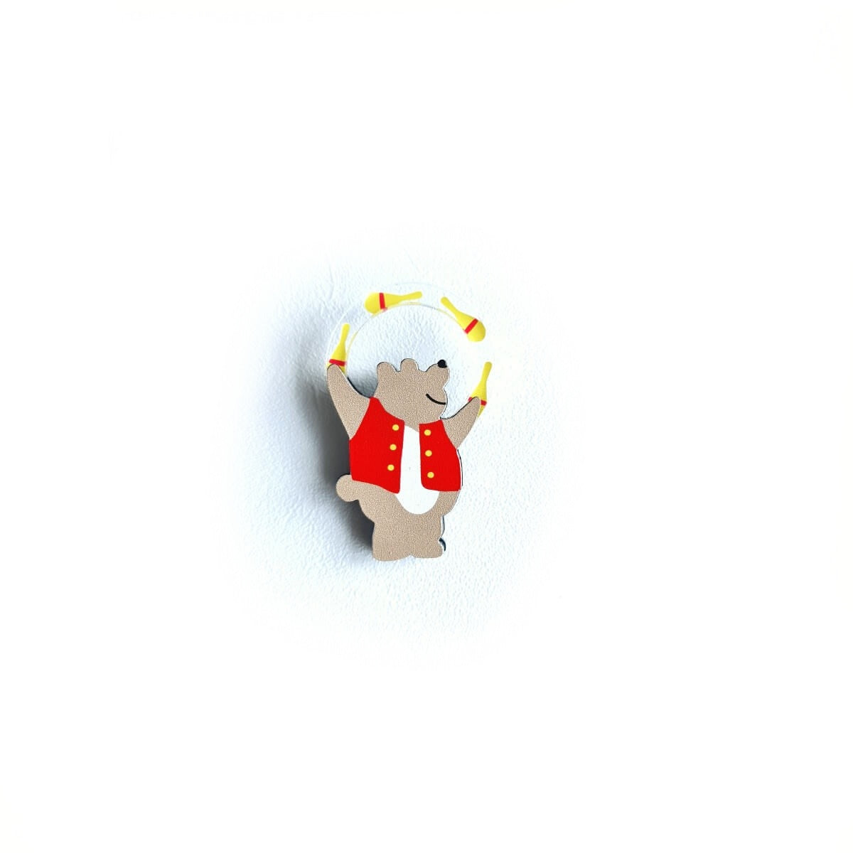 Bear Juggler Brooch