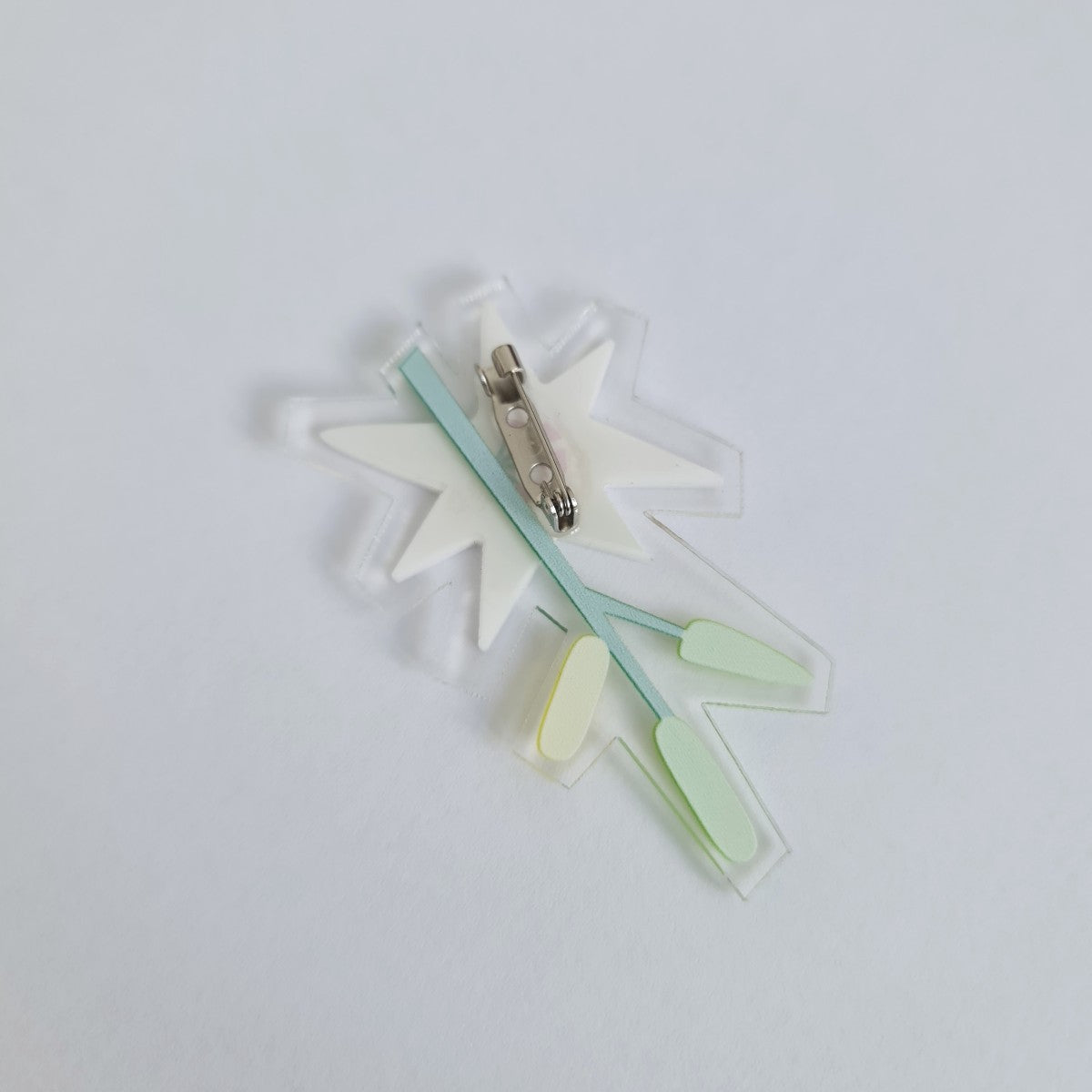 White Lily Flower Brooch