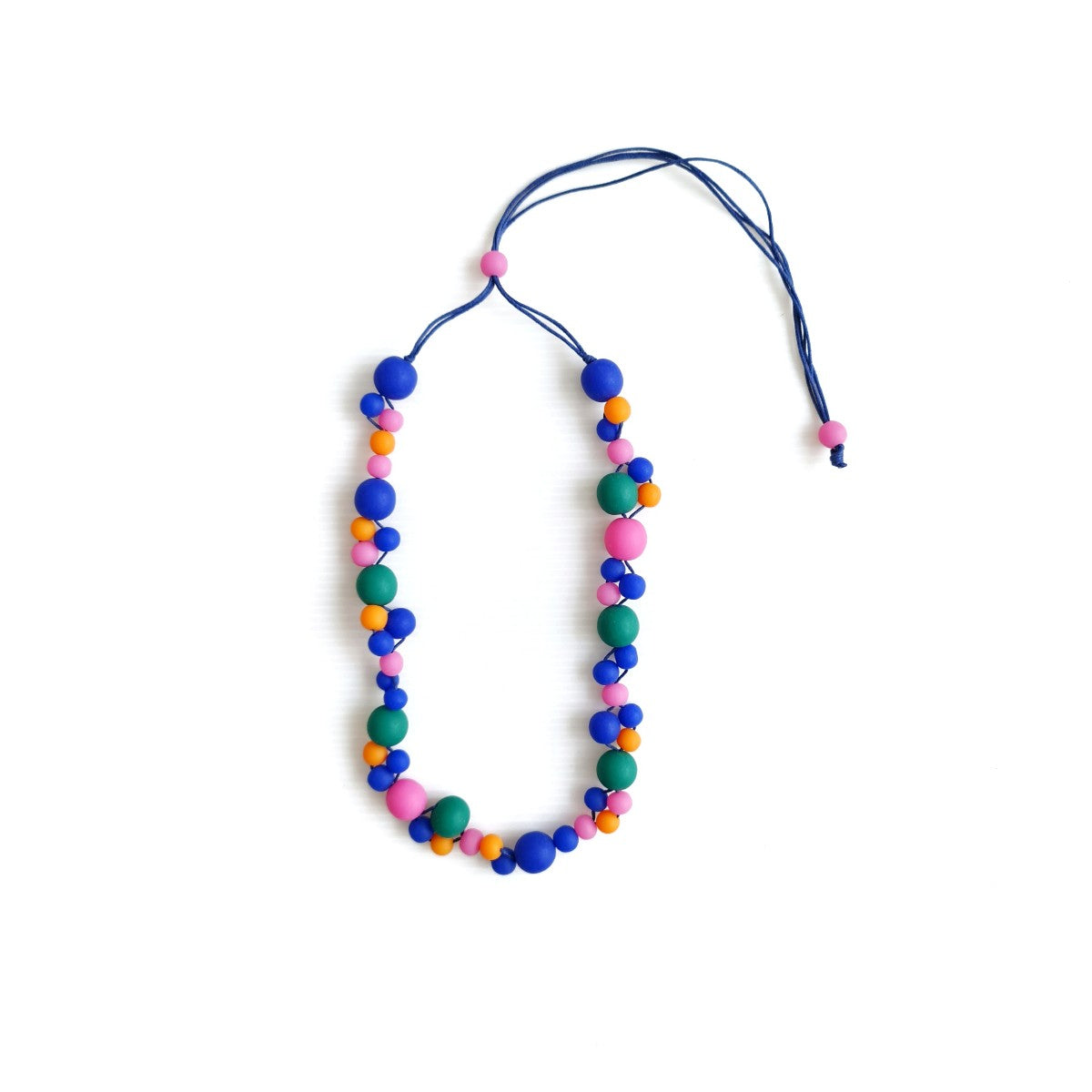 Alaia Blue Pink Orange Necklace