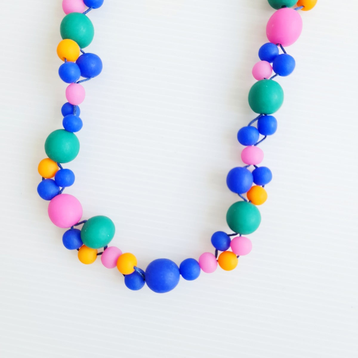 Alaia Blue Pink Orange Necklace