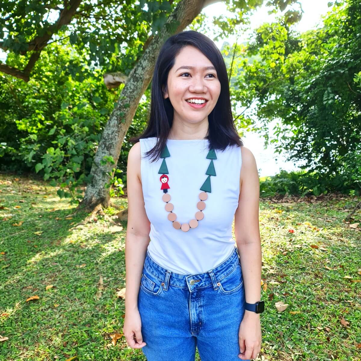 Little Red Riding Hood Forrest Necklace