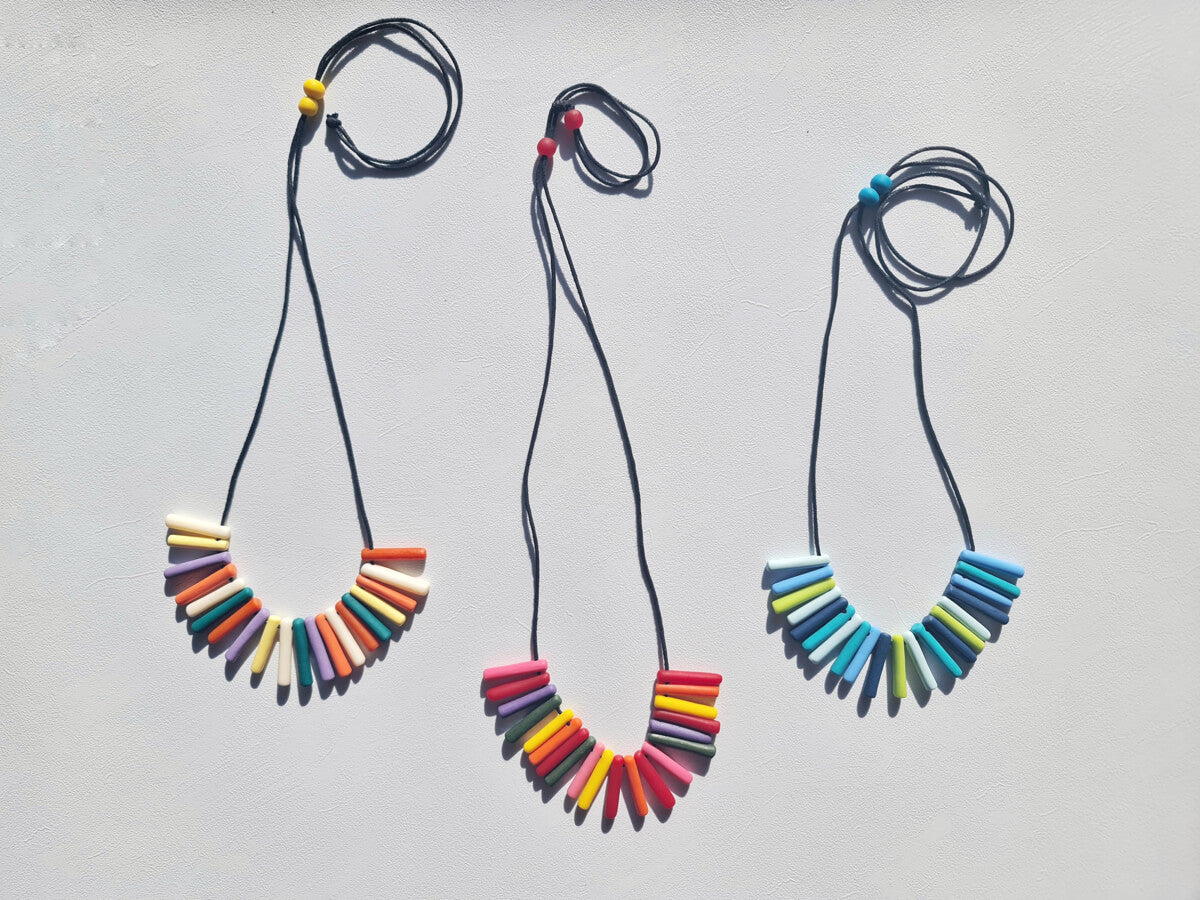 Capsule Bright Rainbow Mini Necklace
