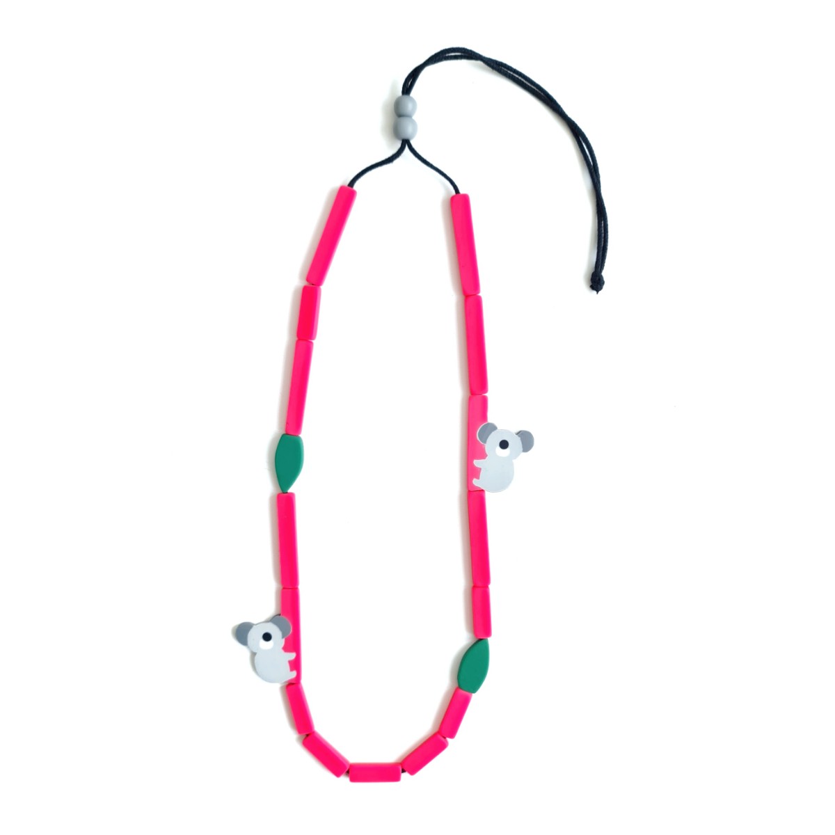 Koala Bamboo Hot Pink Necklace