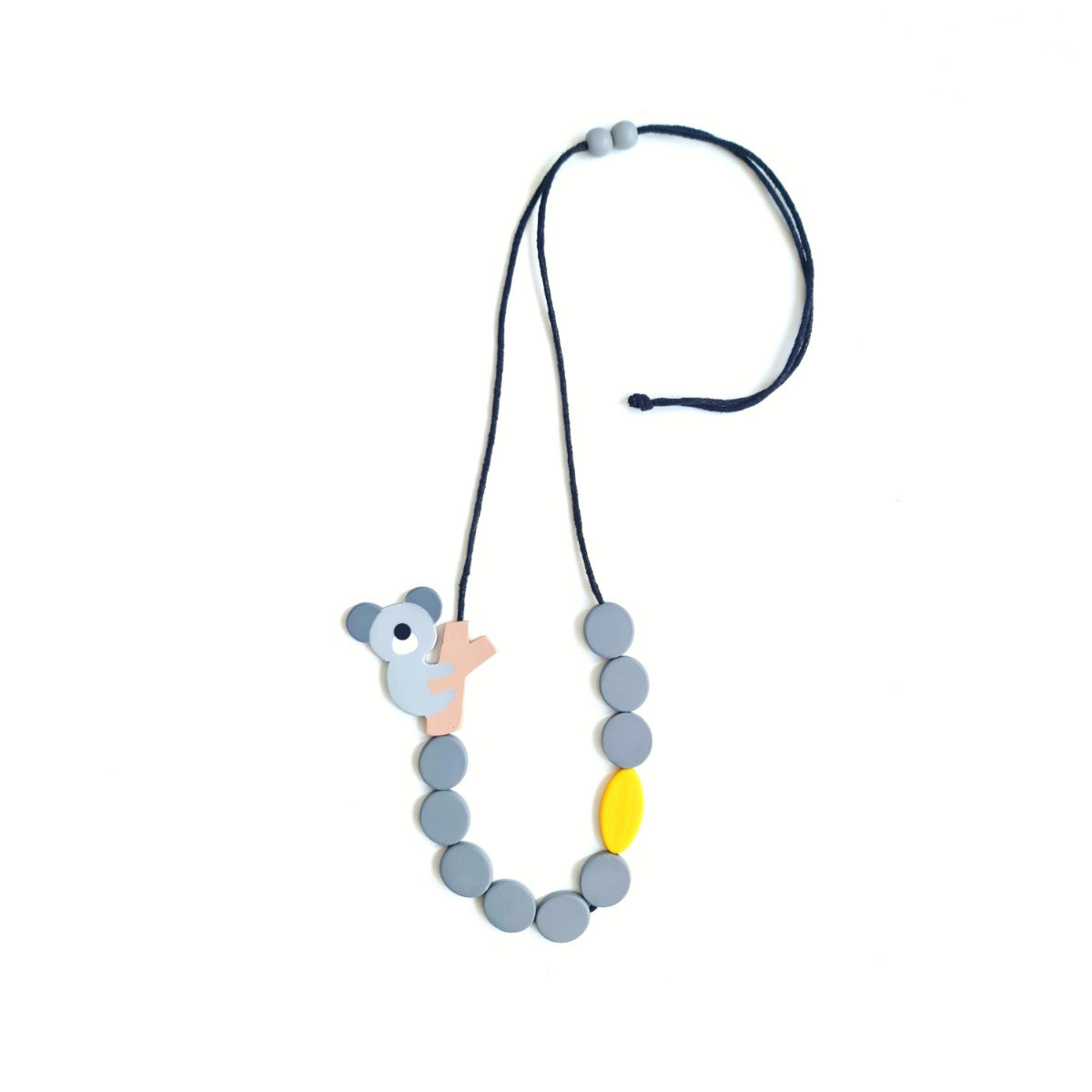 Koala Circle Grey Necklace
