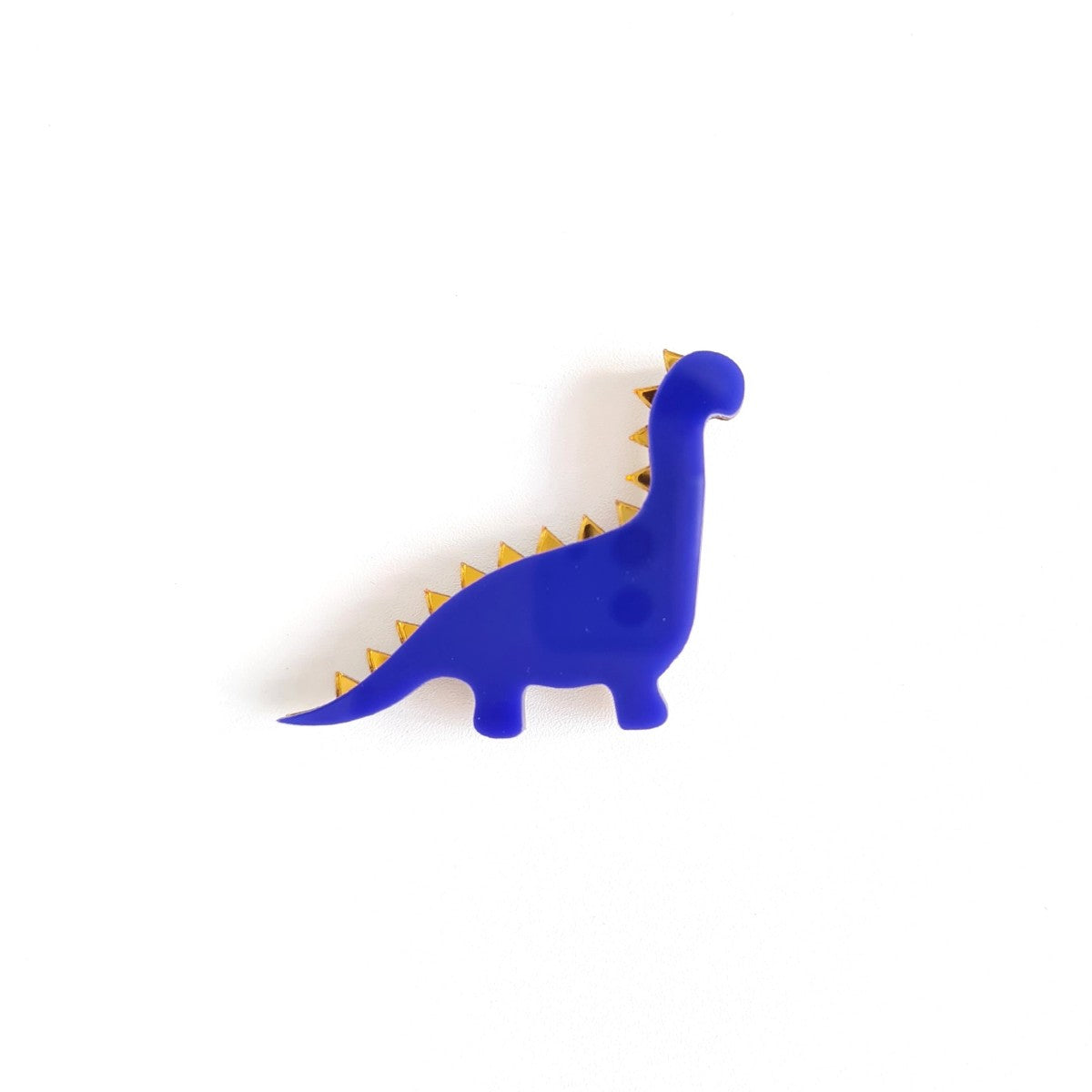 Brachiosaurus Blue Dinosaur Brooch