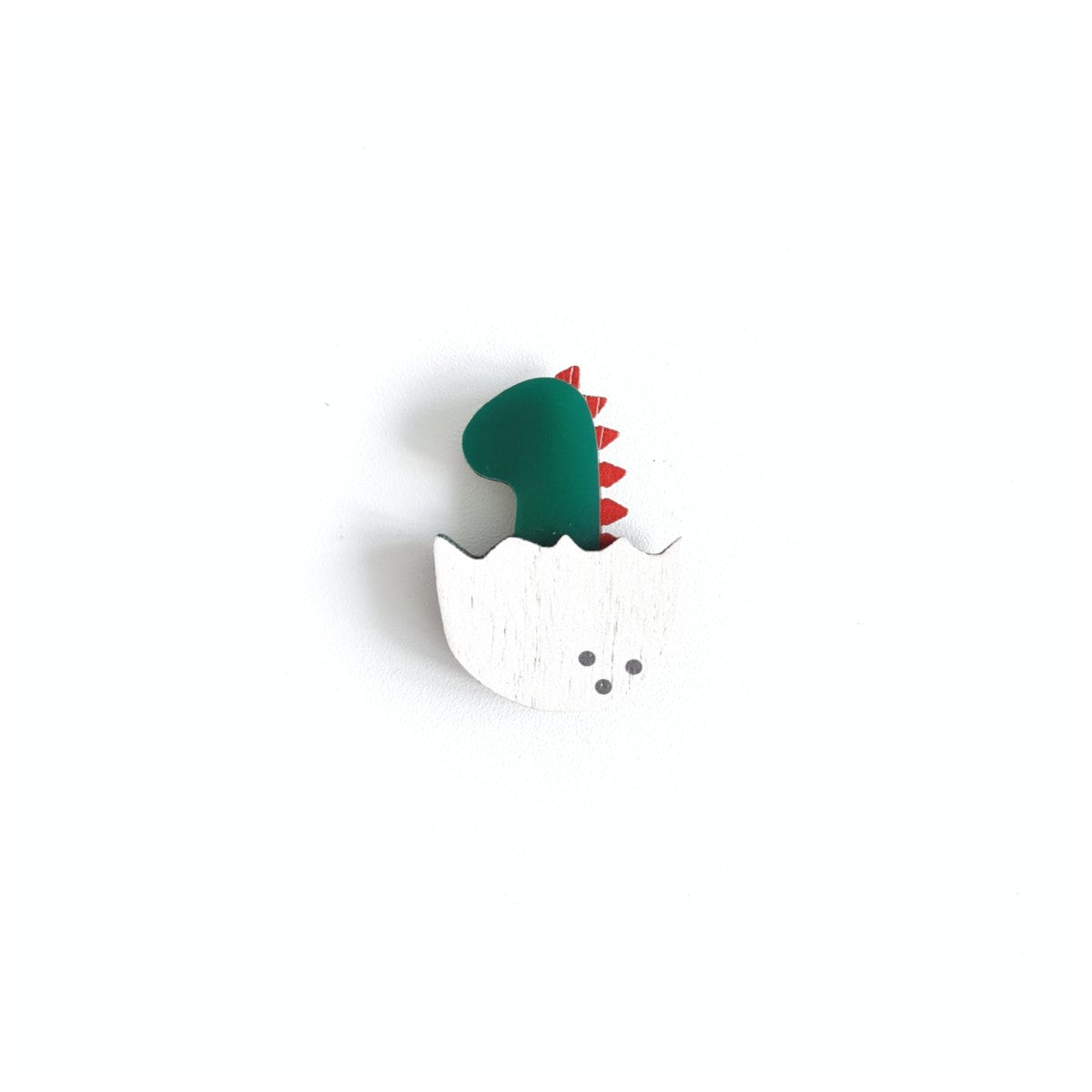 Baby Dinosaur Green Brooch