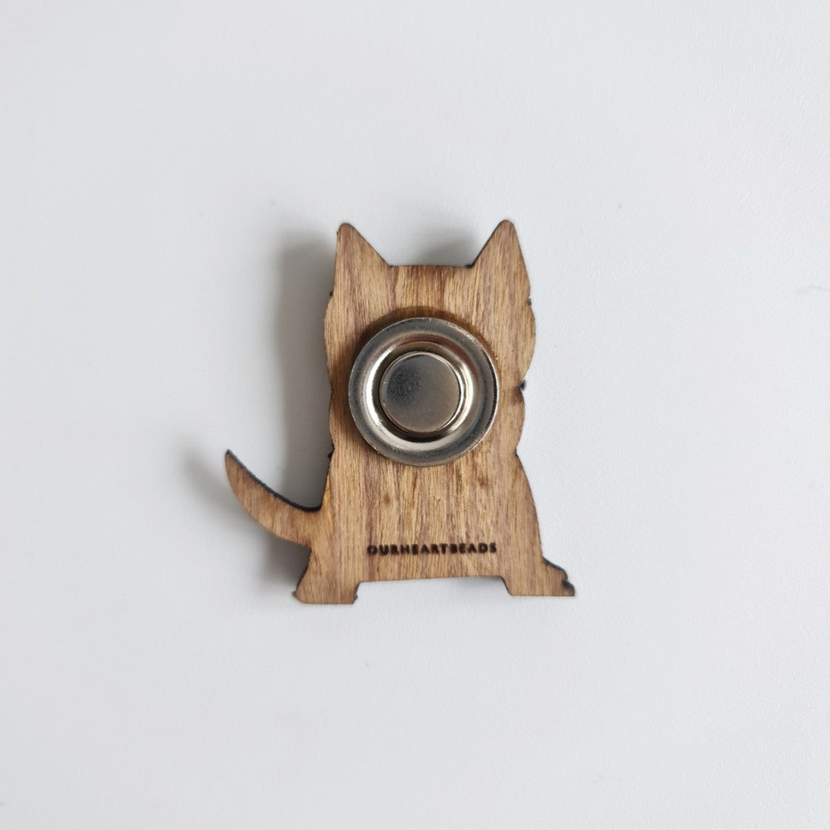 Schnauzer Dark Grey Dog Brooch