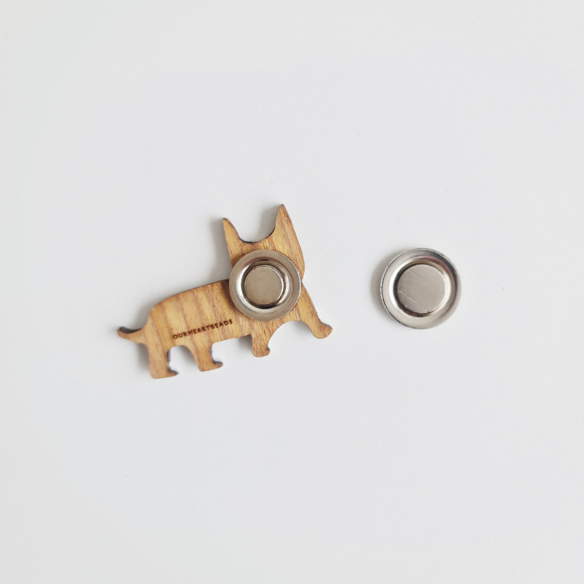 Corgi Red White Dog Brooch