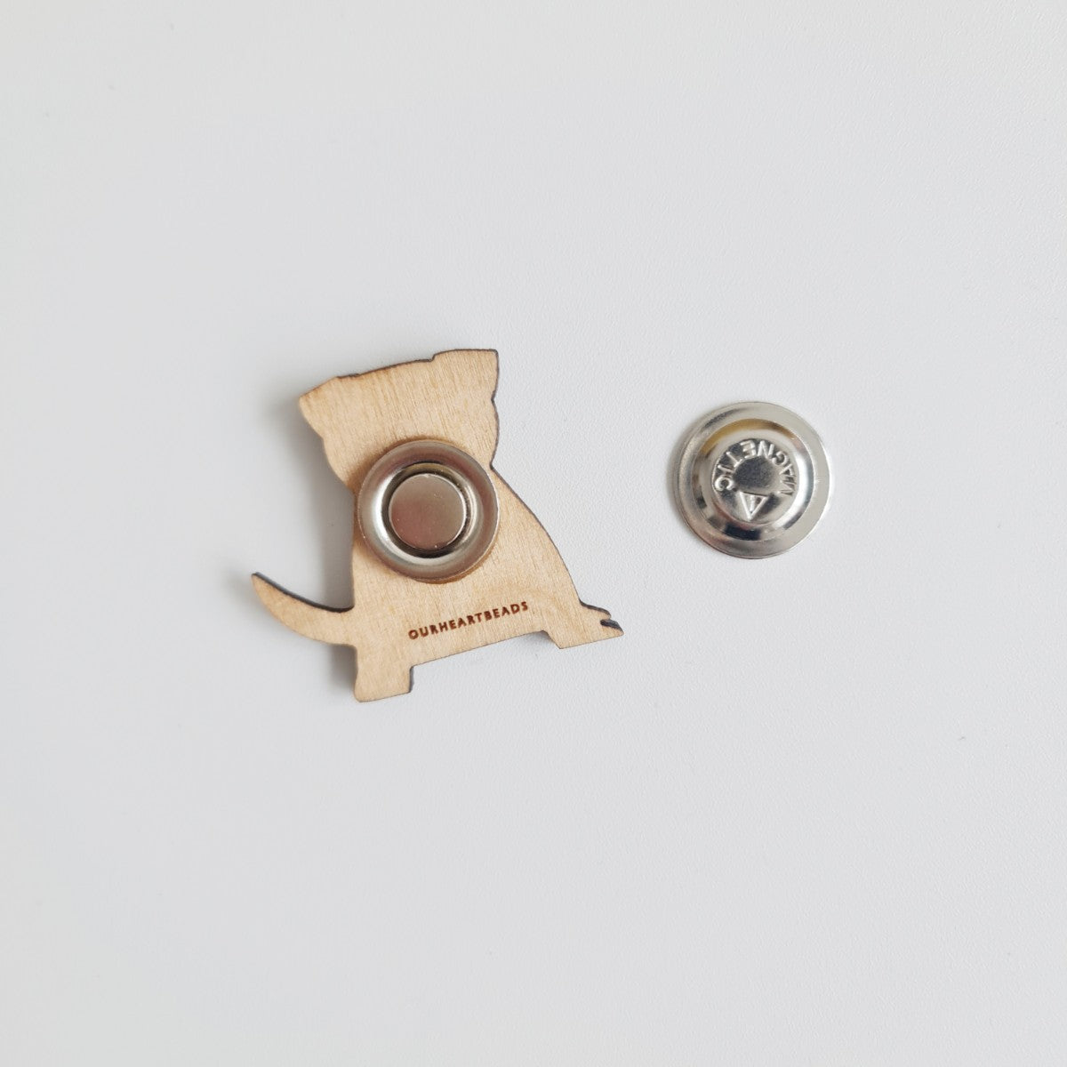 Pug Fawn Dog Brooch
