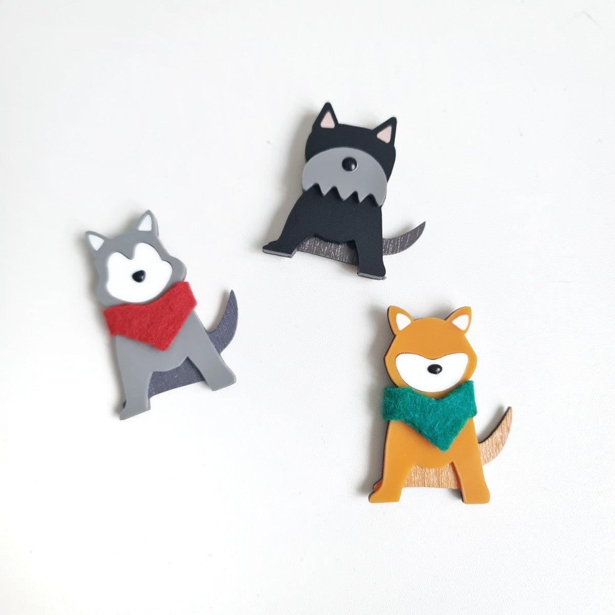Shiba Inu Red Dog Brooch