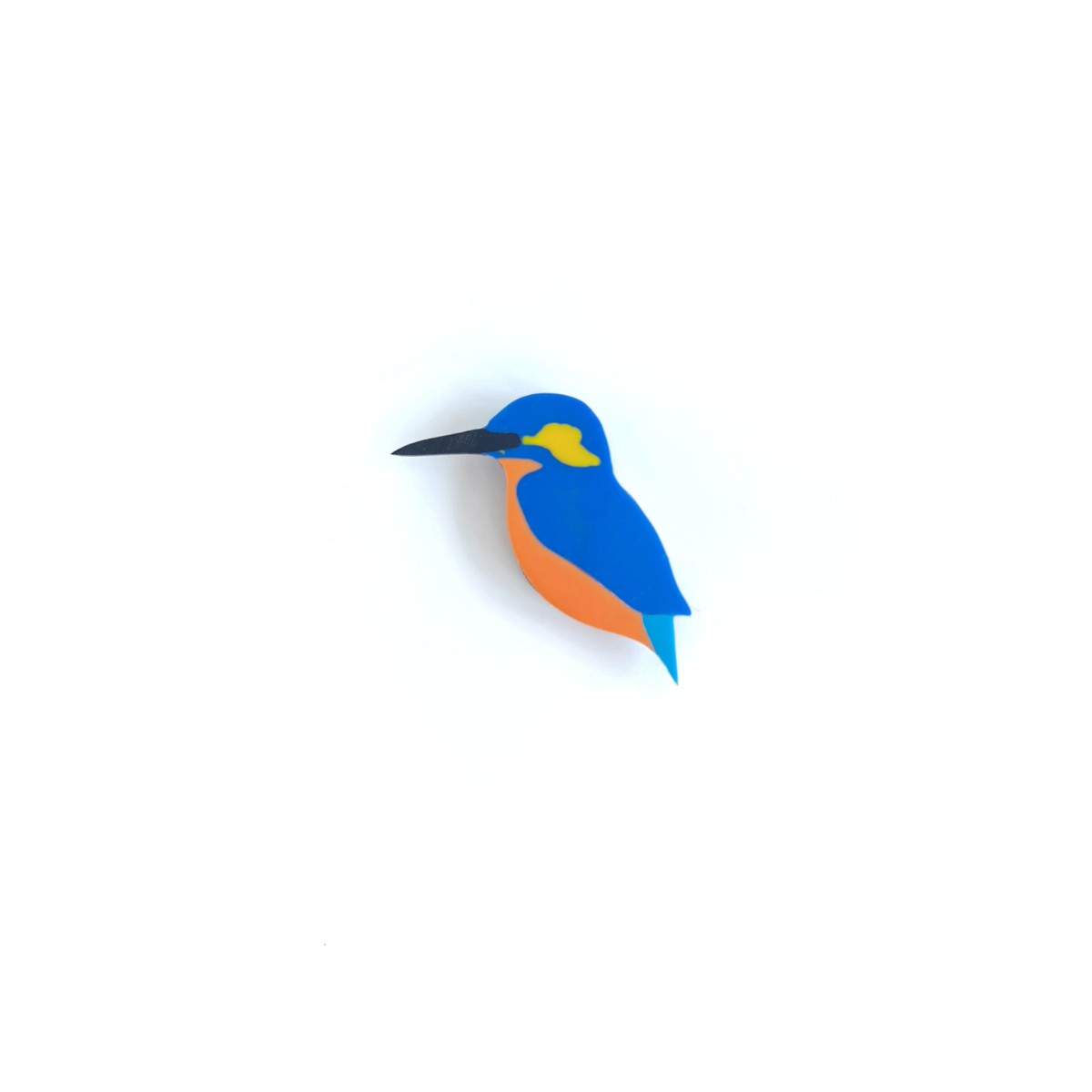 Kingfisher Blue Bird Brooch