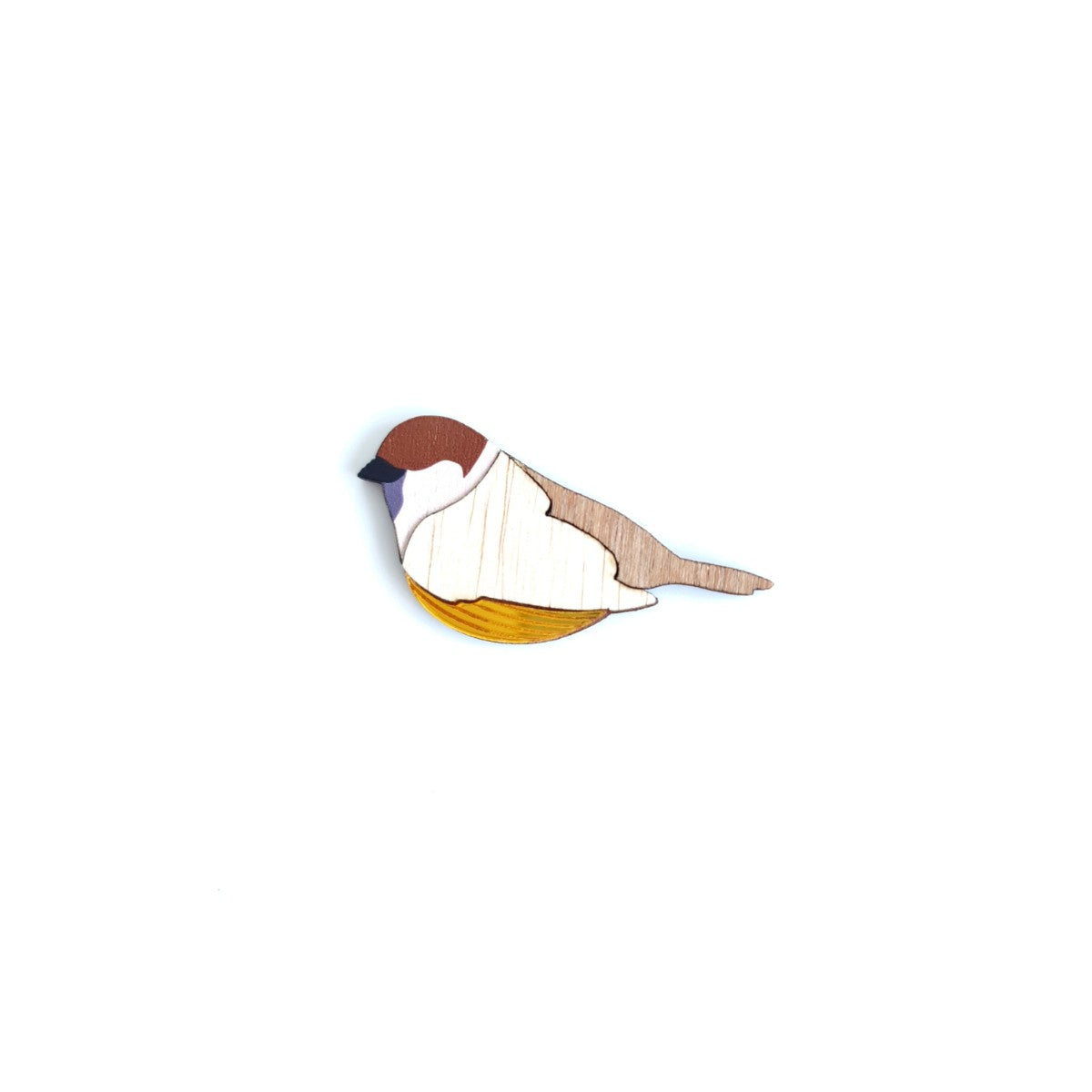 Eurasian Tree Sparrow Brooch
