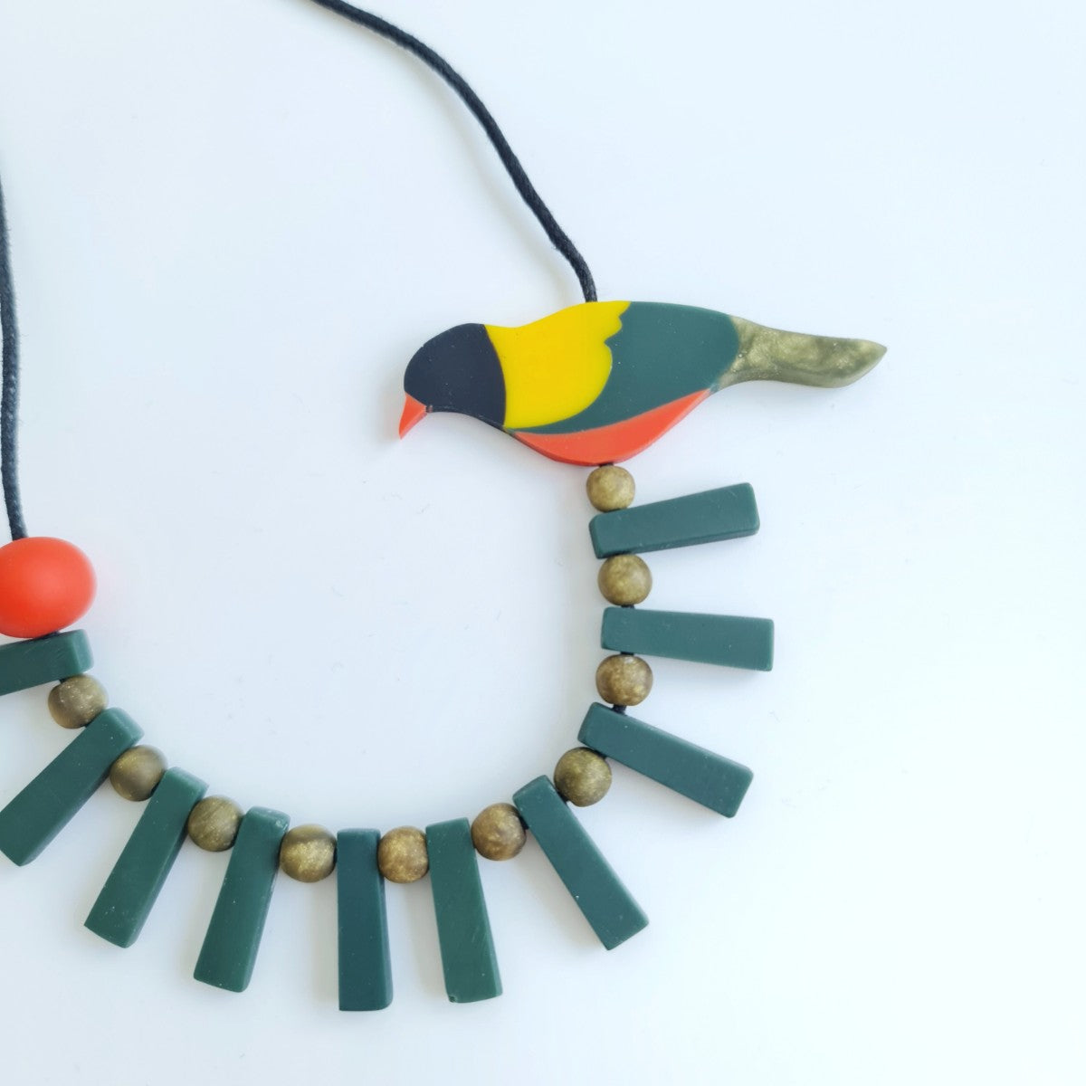 Black-naped Oriole Bird Necklace