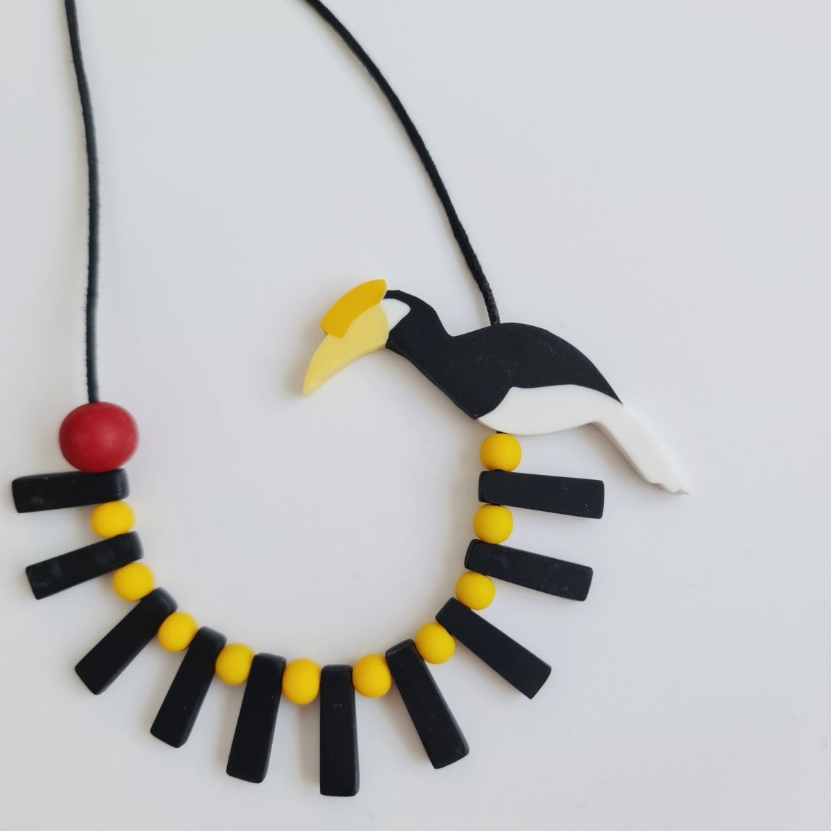 Oriental Pied Hornbill Bird Nacklace