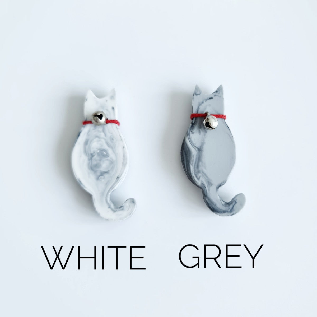Grey Cat Brooch