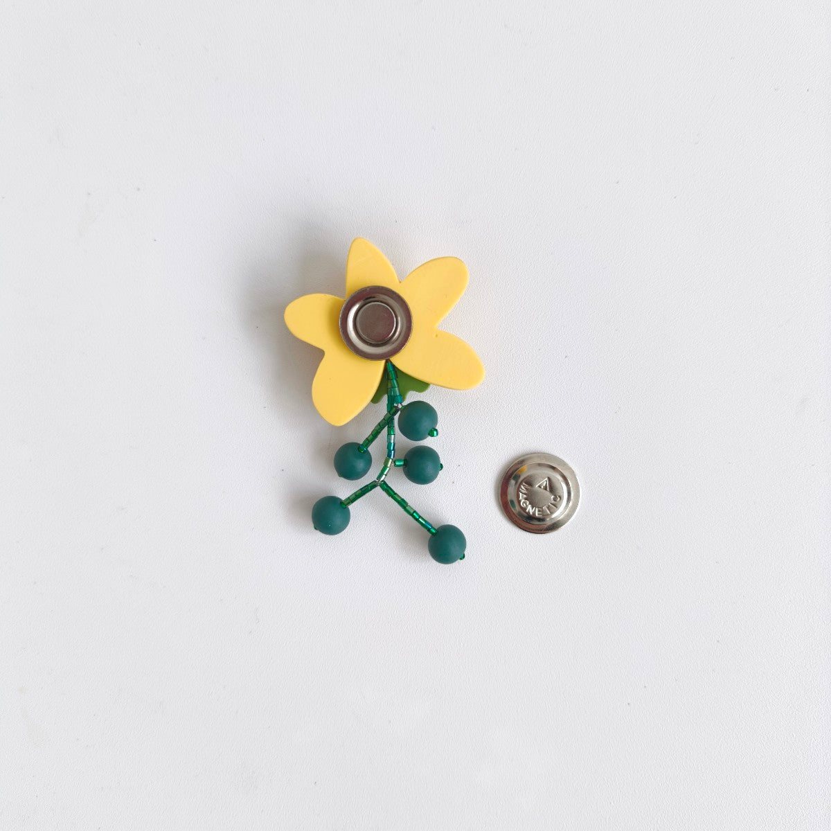 Orchid Yellow Brooch