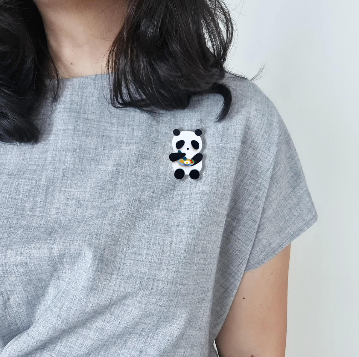 Panda Mie Goreng Brooch