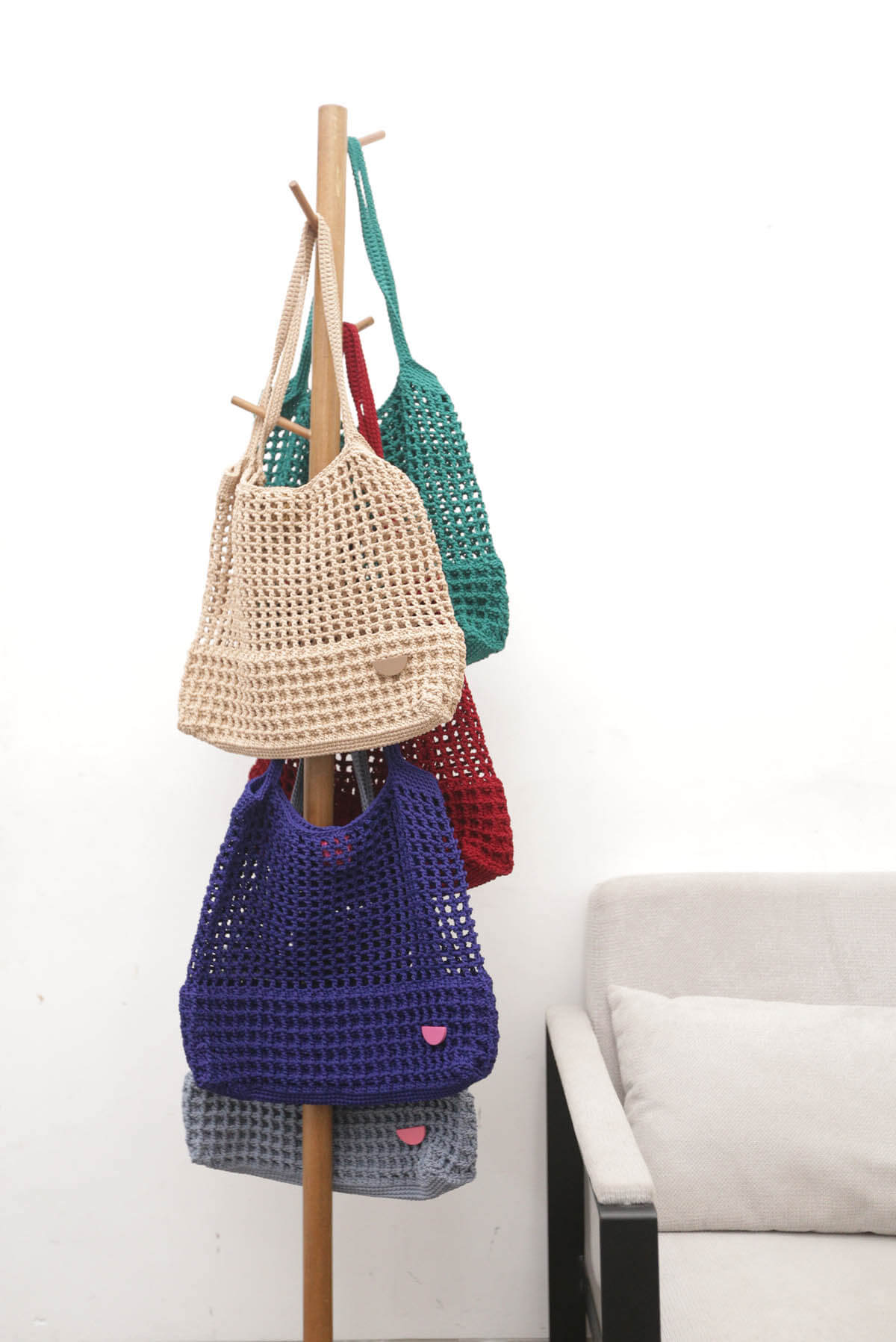 Halv Crochet Oat Bag