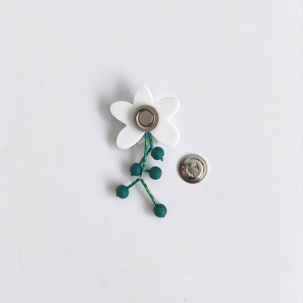 Orchid White Brooch