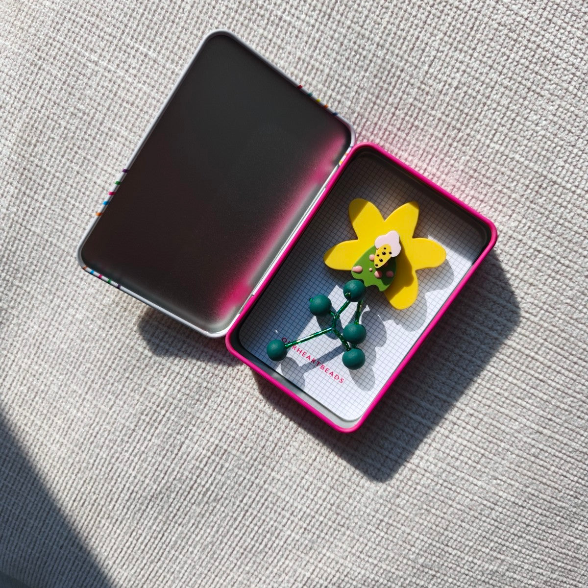 Orchid Yellow Brooch