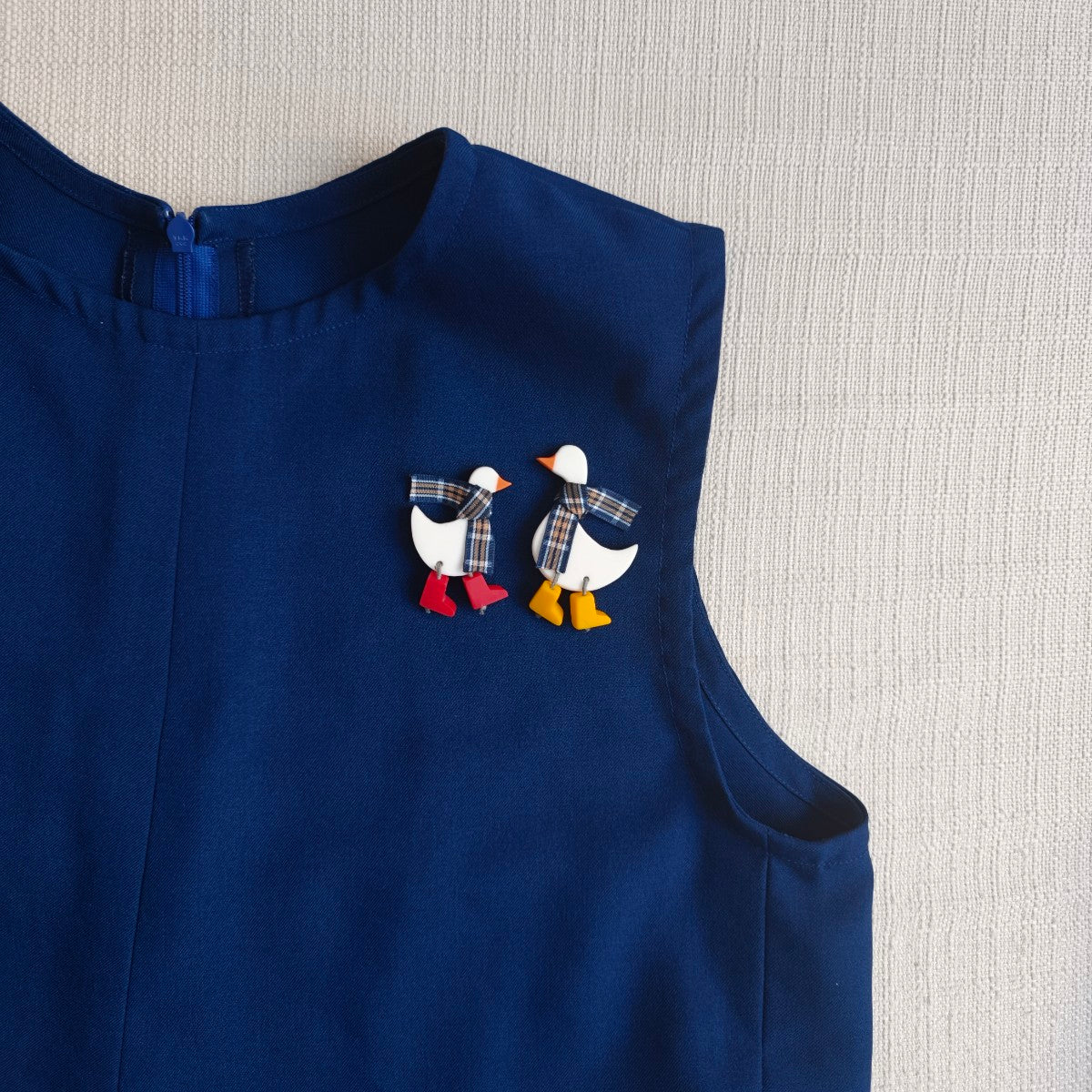 Mama Duck and Baby Duck Brooch