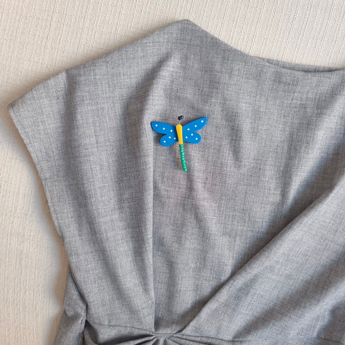 Blue Dragonfly Brooch