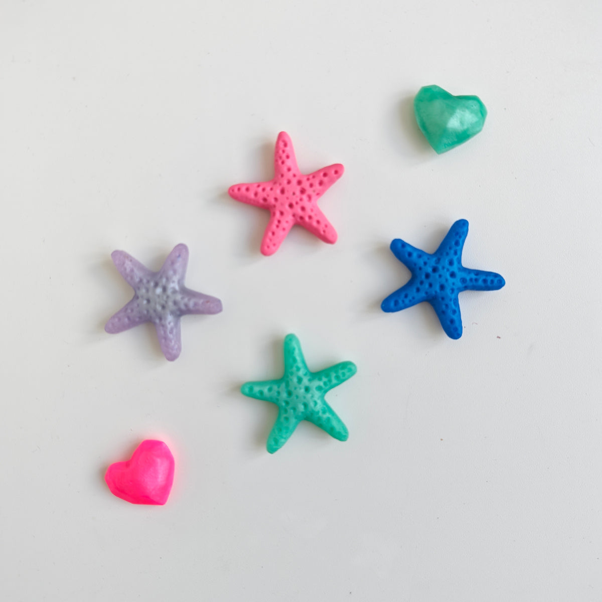 Starfish Metalic Blue Brooch