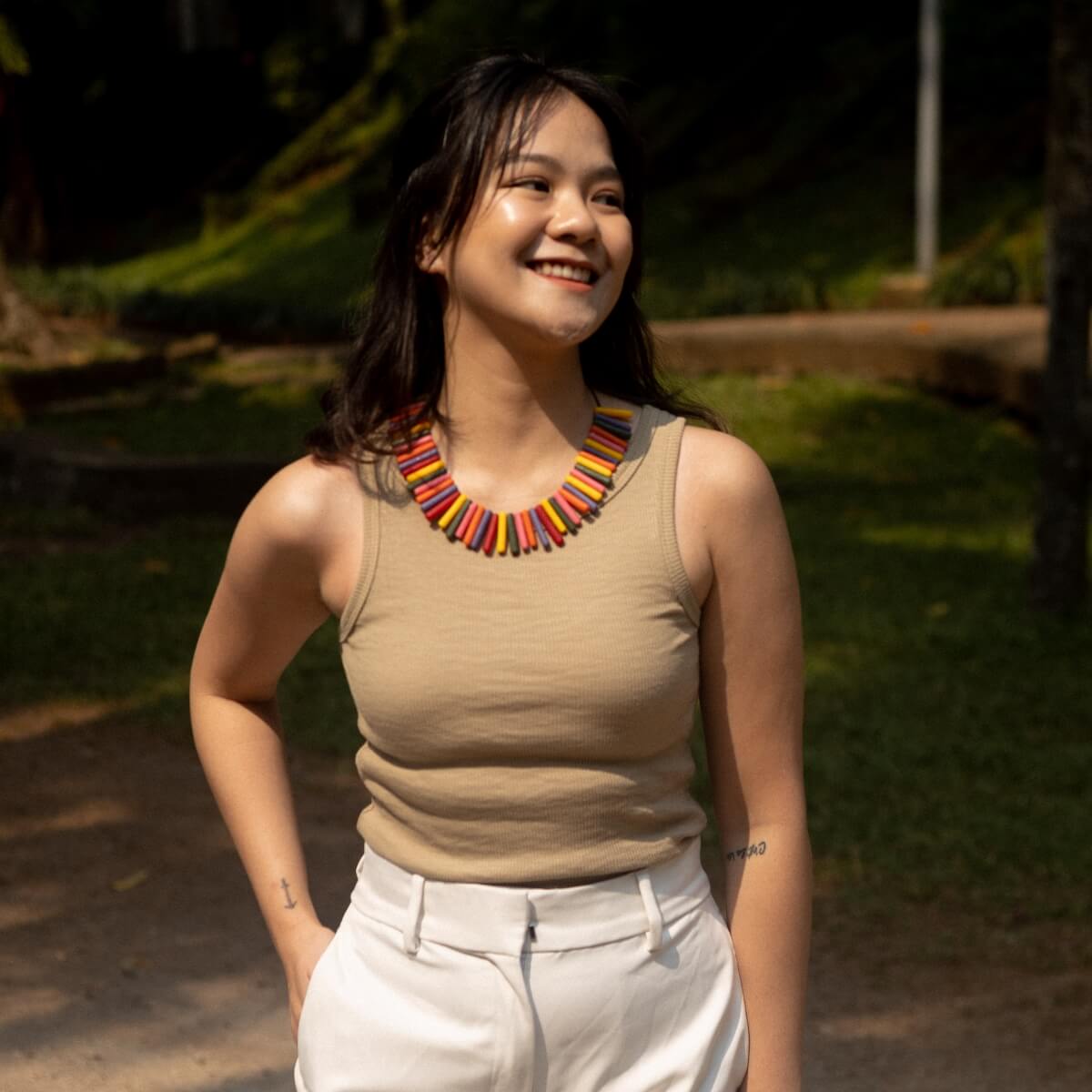 Capsule Bold Rainbow Maxi Necklace