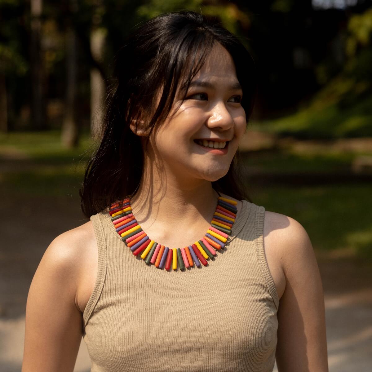 Capsule Bold Rainbow Maxi Necklace