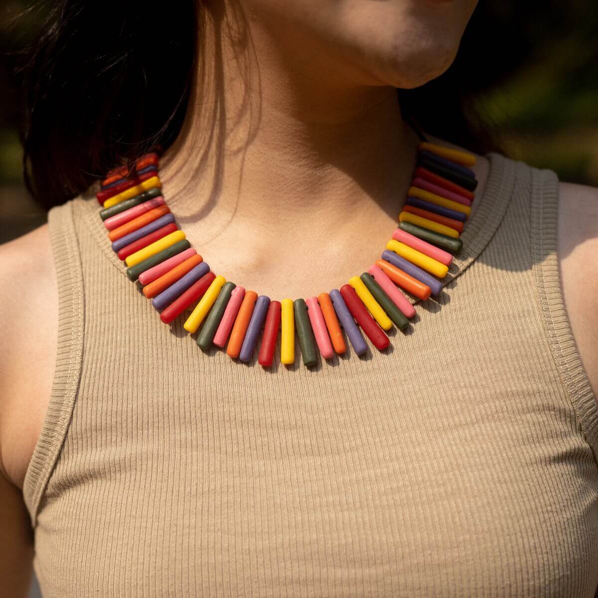 Capsule Bold Rainbow Maxi Necklace