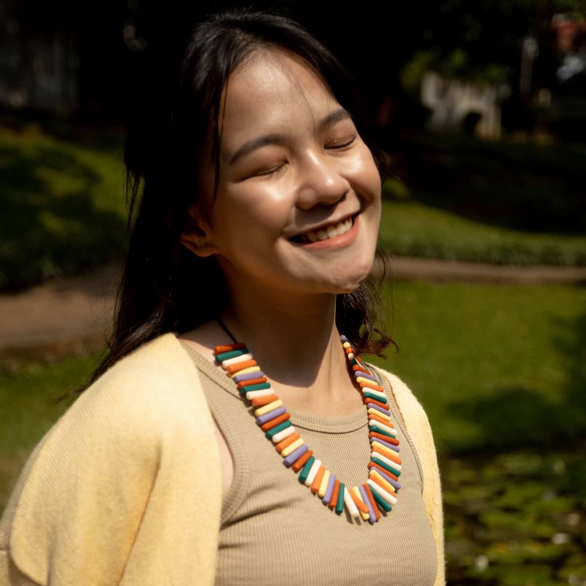 Capsule Bright Rainbow Maxi Necklace