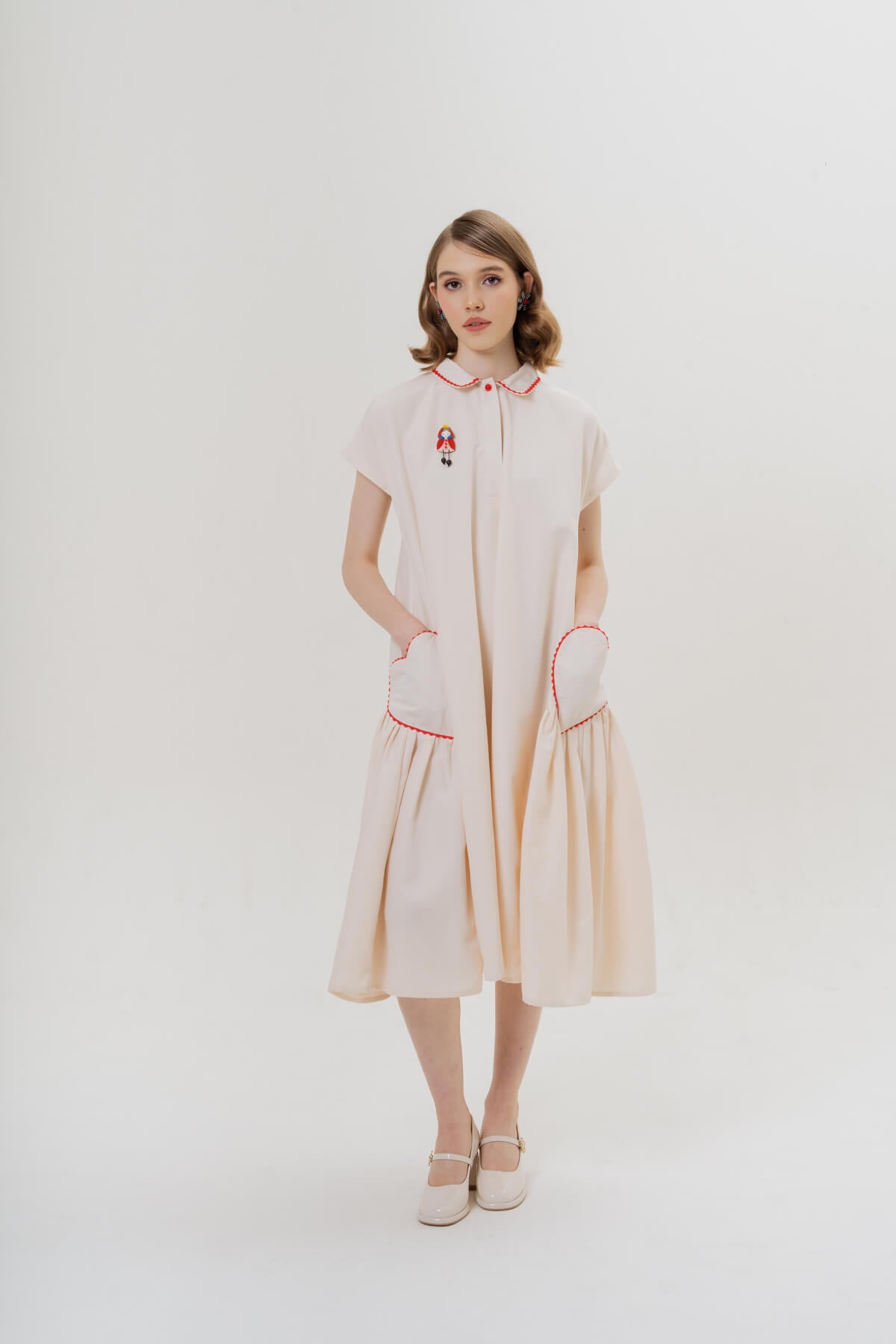 Cora Dress & Queen of Hearts Brooch