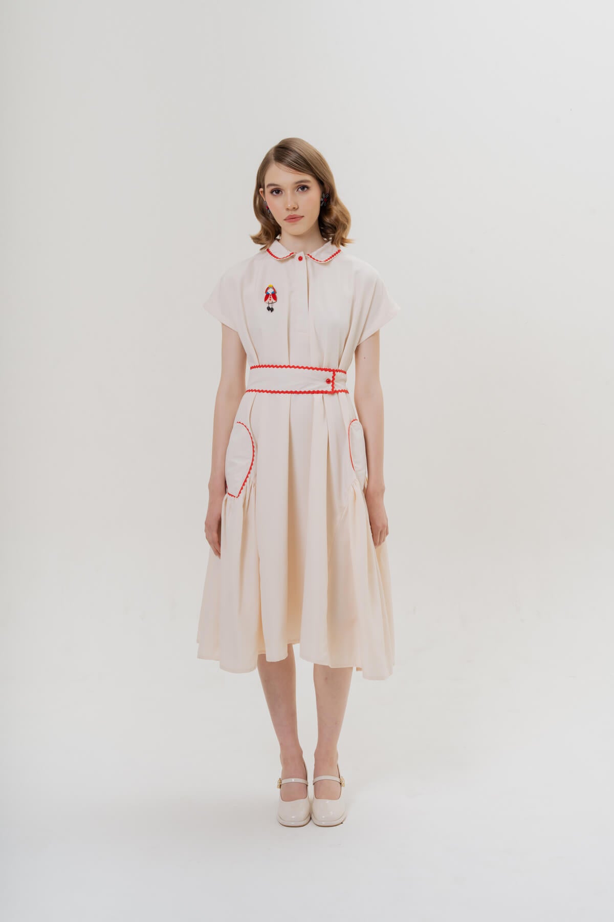Cora Dress & Queen of Hearts Brooch