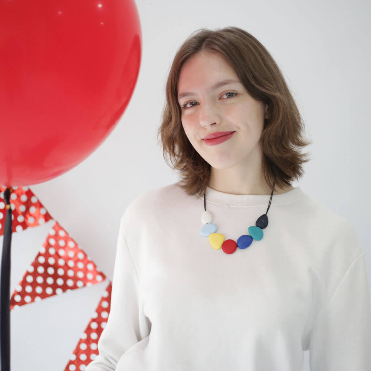 Pebbles Multicolour Winter Necklace