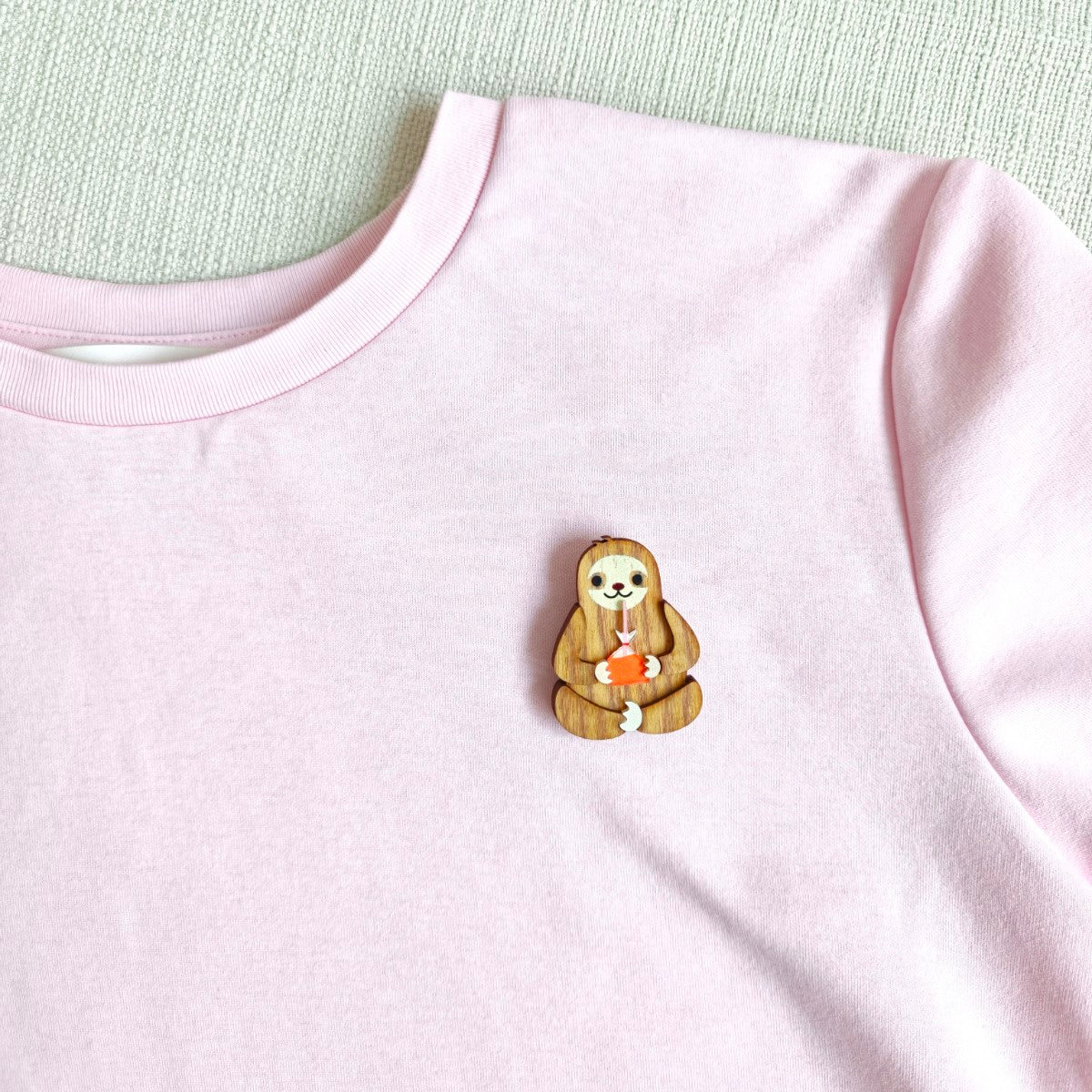 Sloth Teh Peng Brooch
